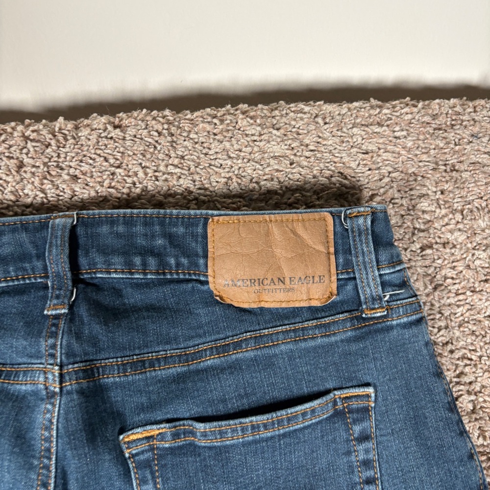 American Eagle Outfitters Slim Fit Dark Wash Denim Jeans Mens 30x30 Blue - Picture 8 of 9